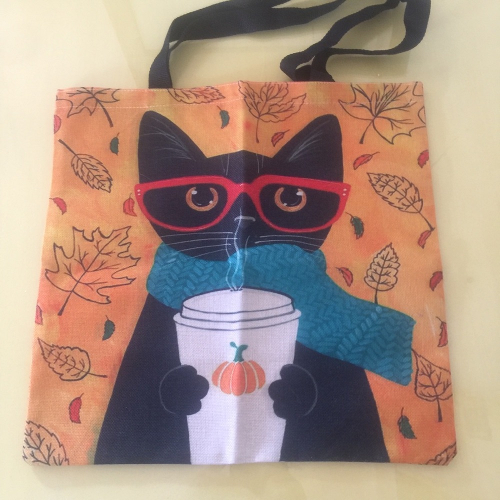 Pumpkin Spice Latte CAT TOTE bag